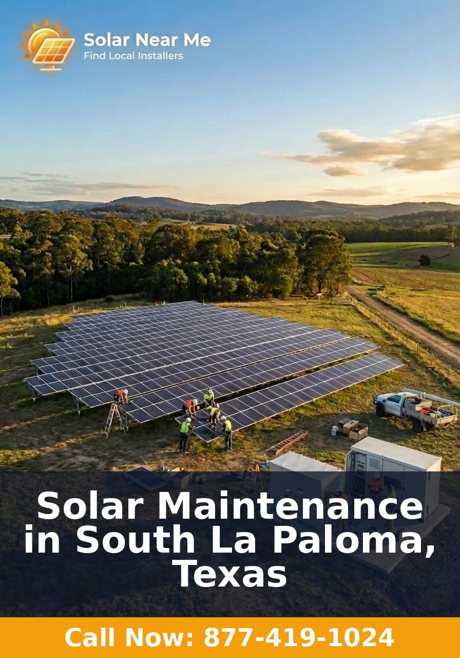 Solar Maintenance in South La Paloma, Texas
