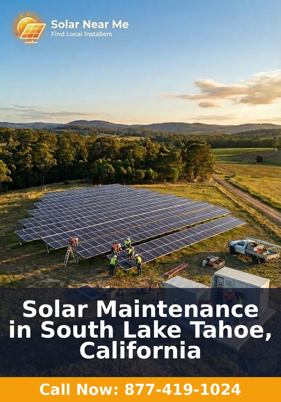 Solar Maintenance in South Lake Tahoe, California