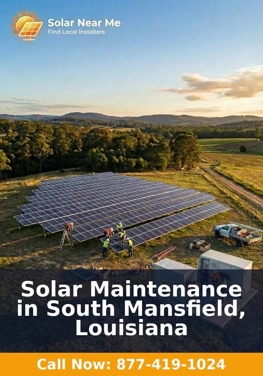 Solar Maintenance in South Mansfield, Louisiana