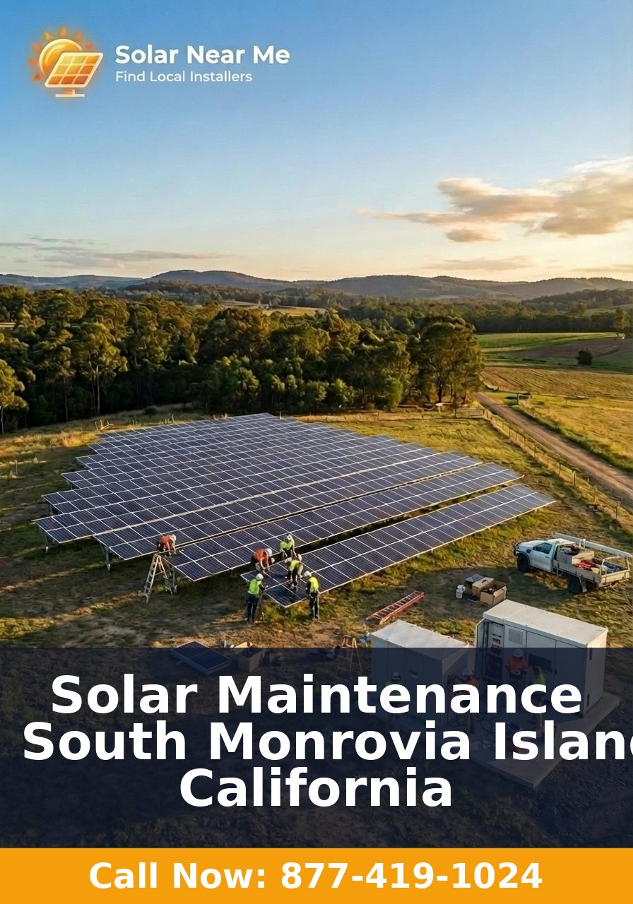 Solar Maintenance in South Monrovia Island, California