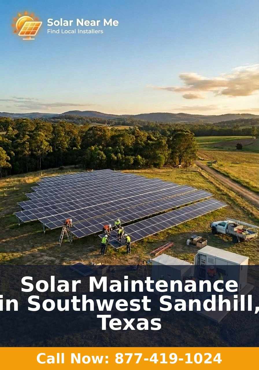 Solar Maintenance in Southwest Sandhill, Texas