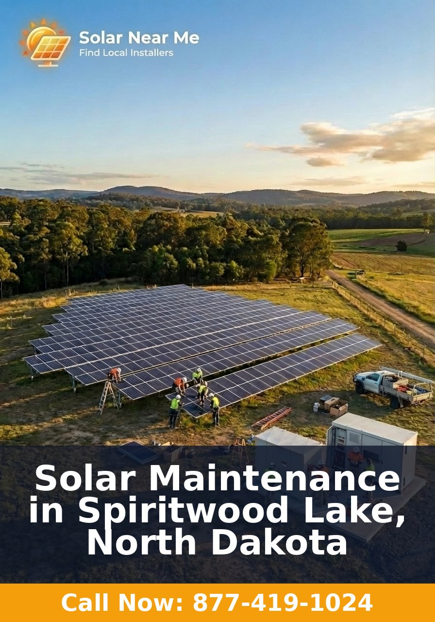 Solar Maintenance in Spiritwood Lake, North Dakota