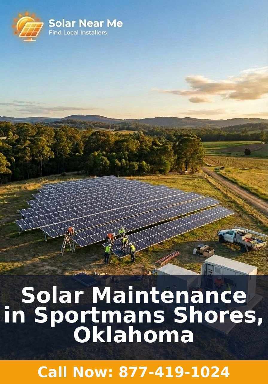 Solar Maintenance in Sportmans Shores, Oklahoma