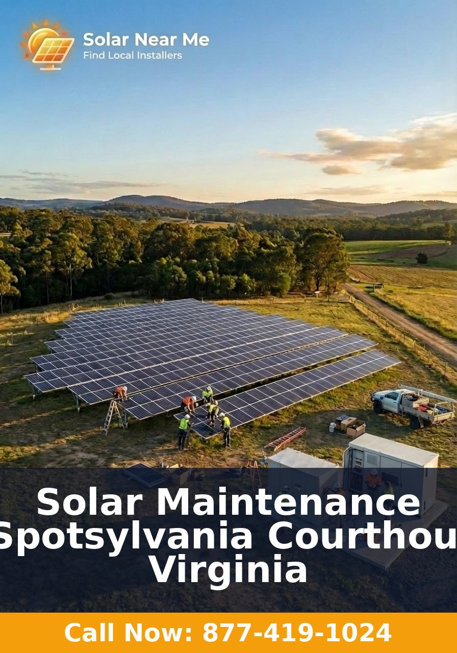 Solar Maintenance in Spotsylvania Courthouse, Virginia