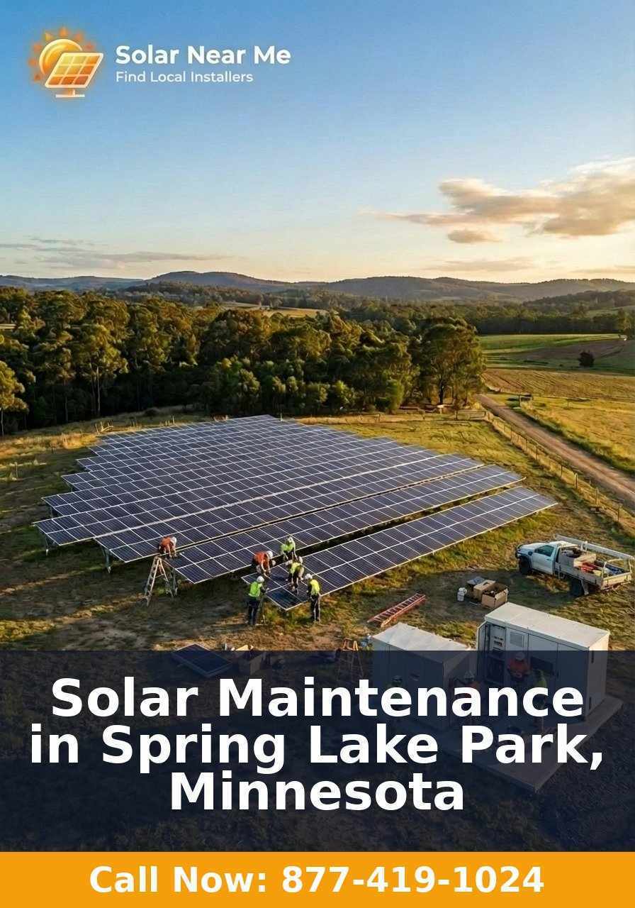 Solar Maintenance in Spring Lake Park, Minnesota