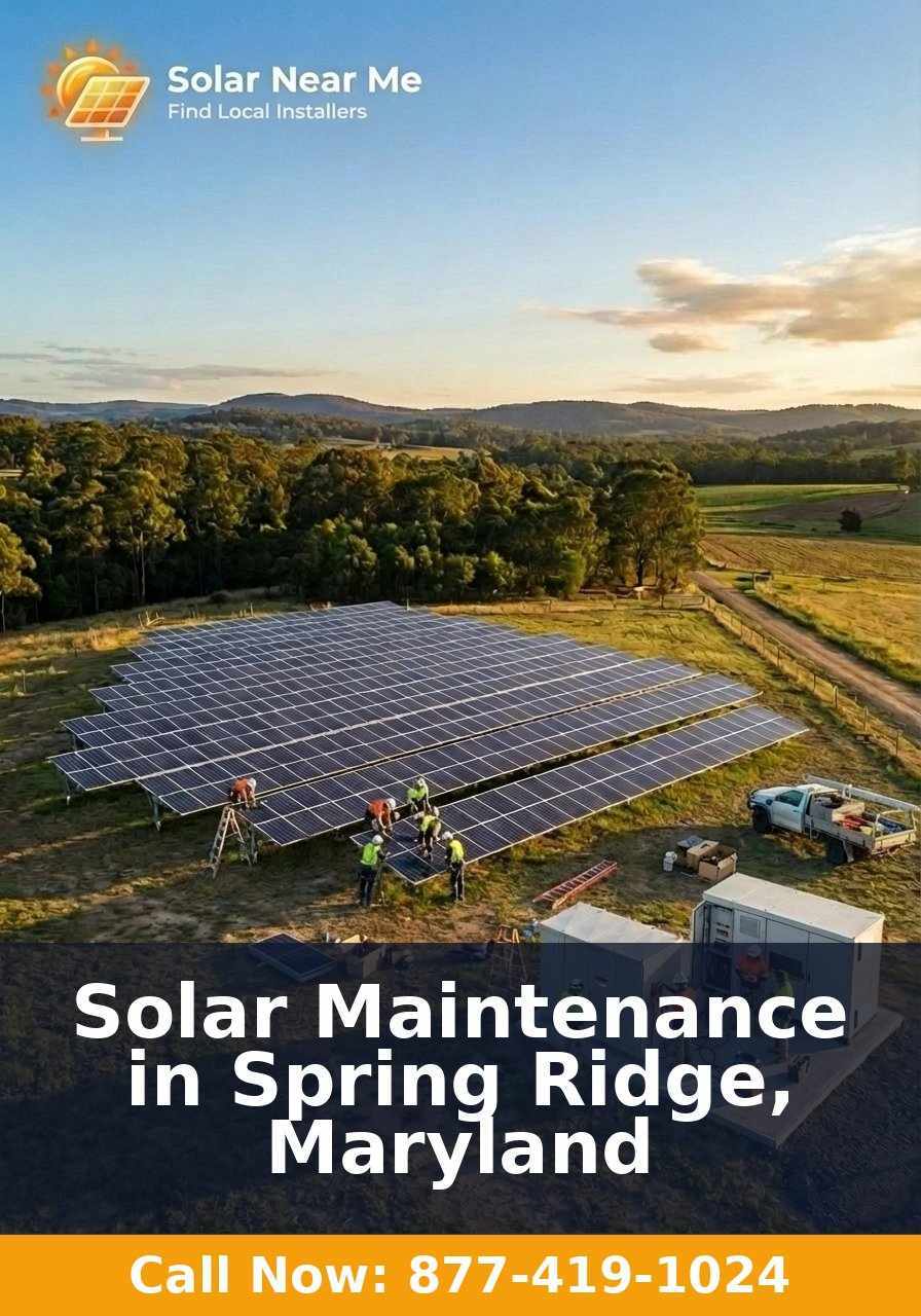 Solar Maintenance in Spring Ridge, Maryland