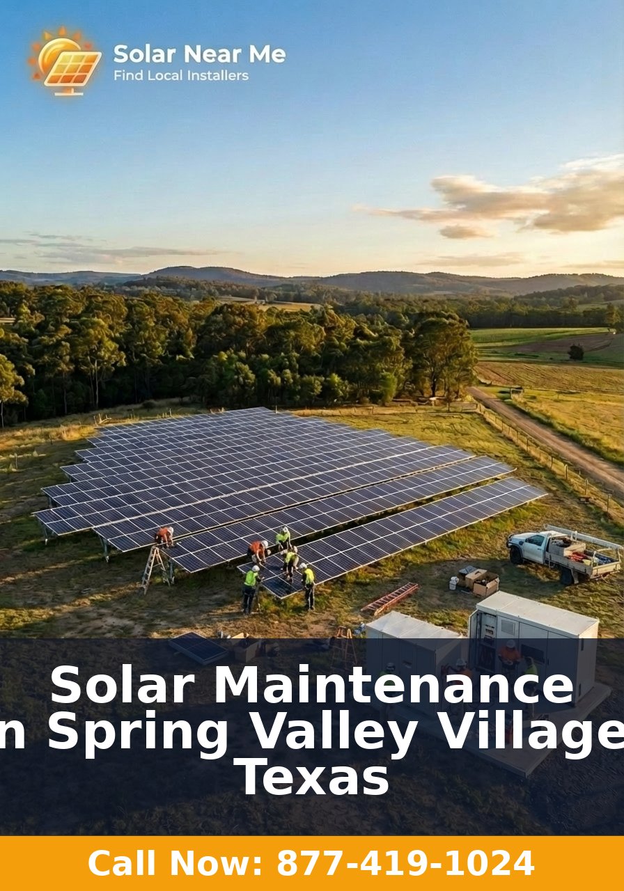 Solar Maintenance in Spring Valley Village, Texas