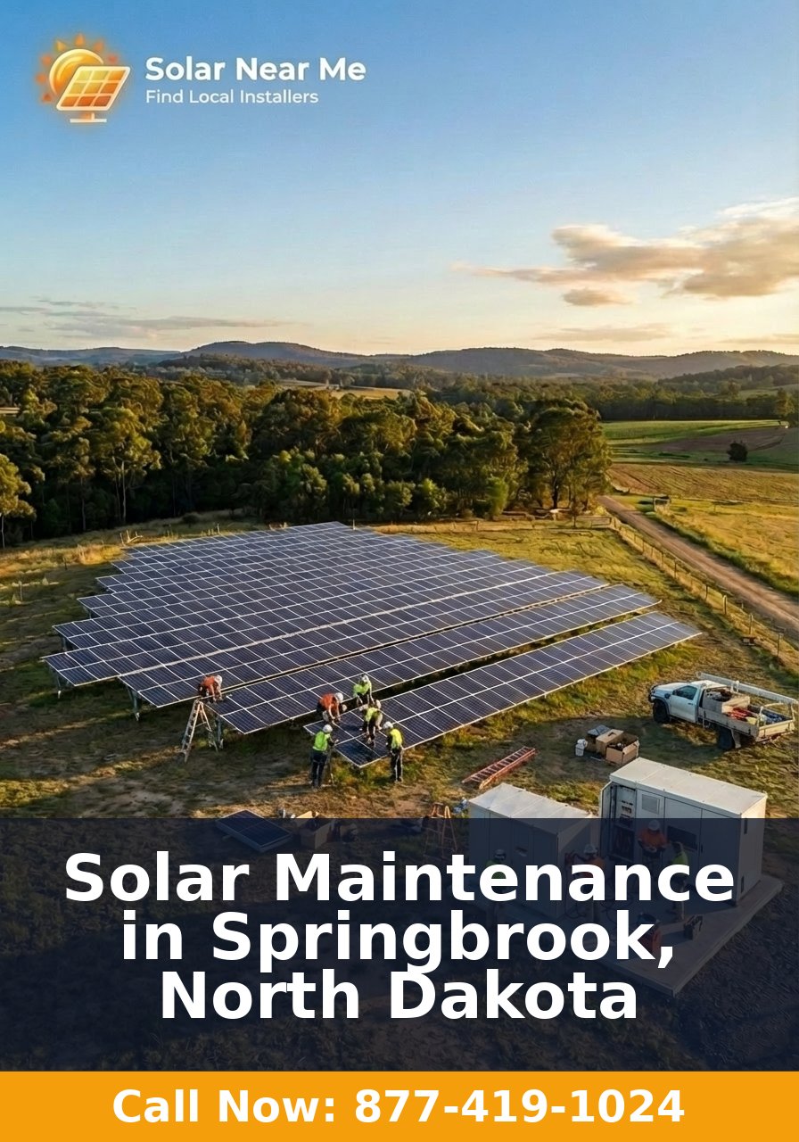 Solar Maintenance in Springbrook, North Dakota