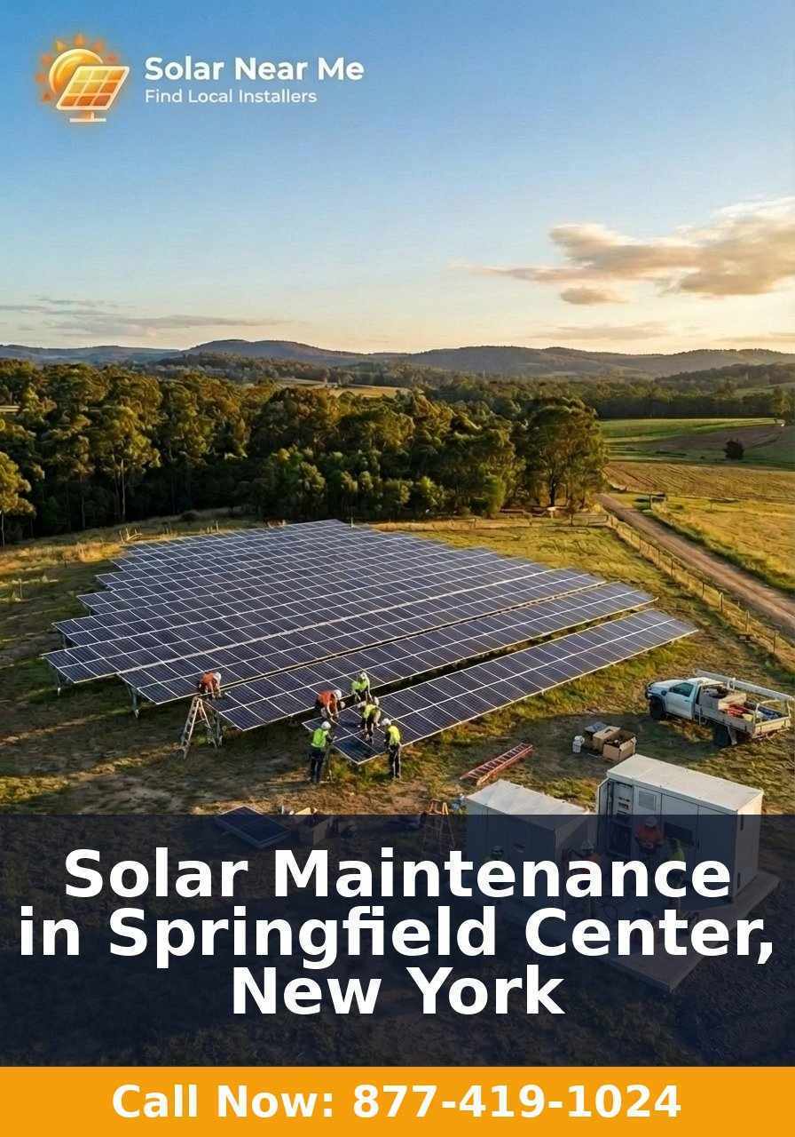 Solar Maintenance in Springfield Center, New York