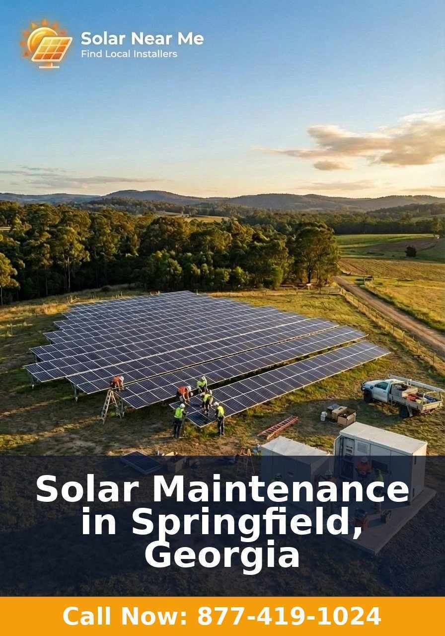 Solar Maintenance in Springfield, Georgia