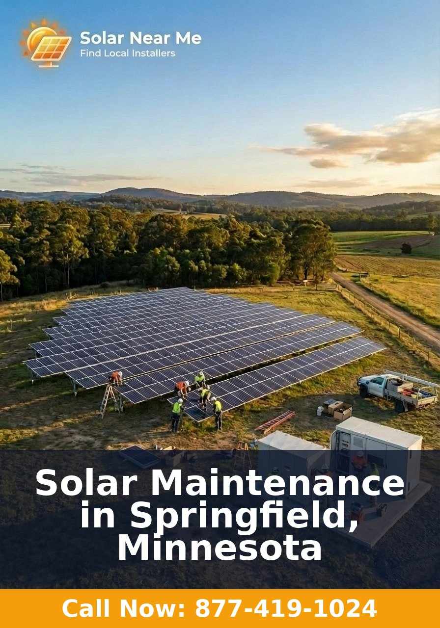 Solar Maintenance in Springfield, Minnesota
