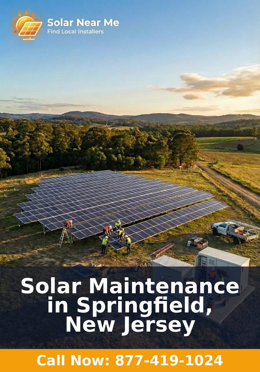 Solar Maintenance in Springfield, New Jersey
