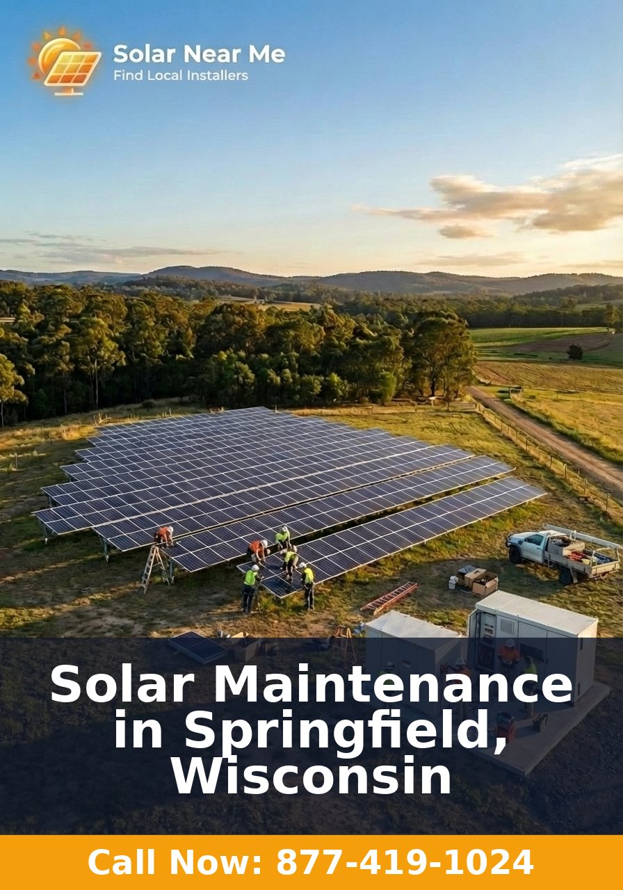 Solar Maintenance in Springfield, Wisconsin