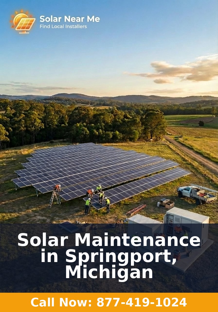 Solar Maintenance in Springport, Michigan