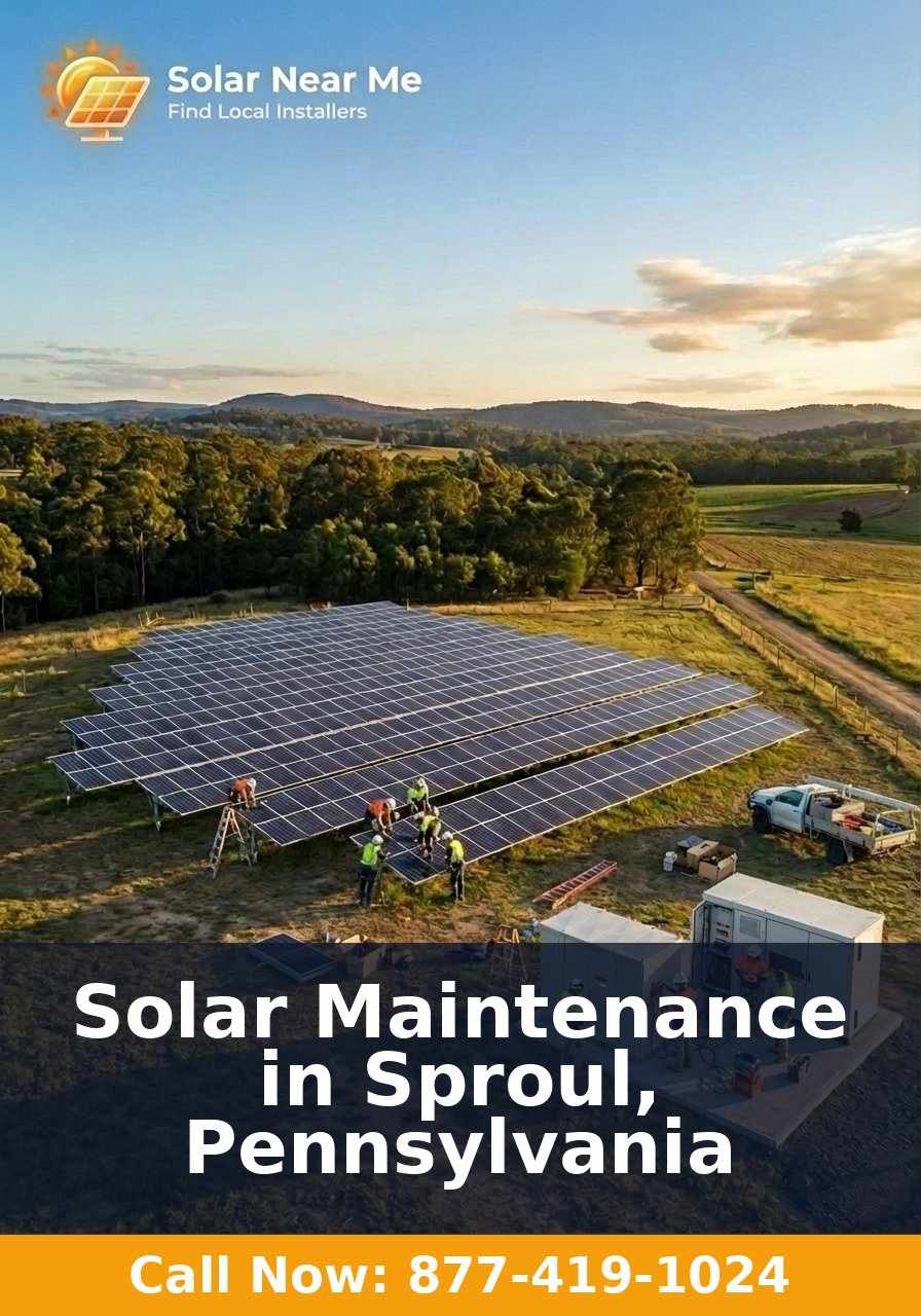Solar Maintenance in Sproul, Pennsylvania