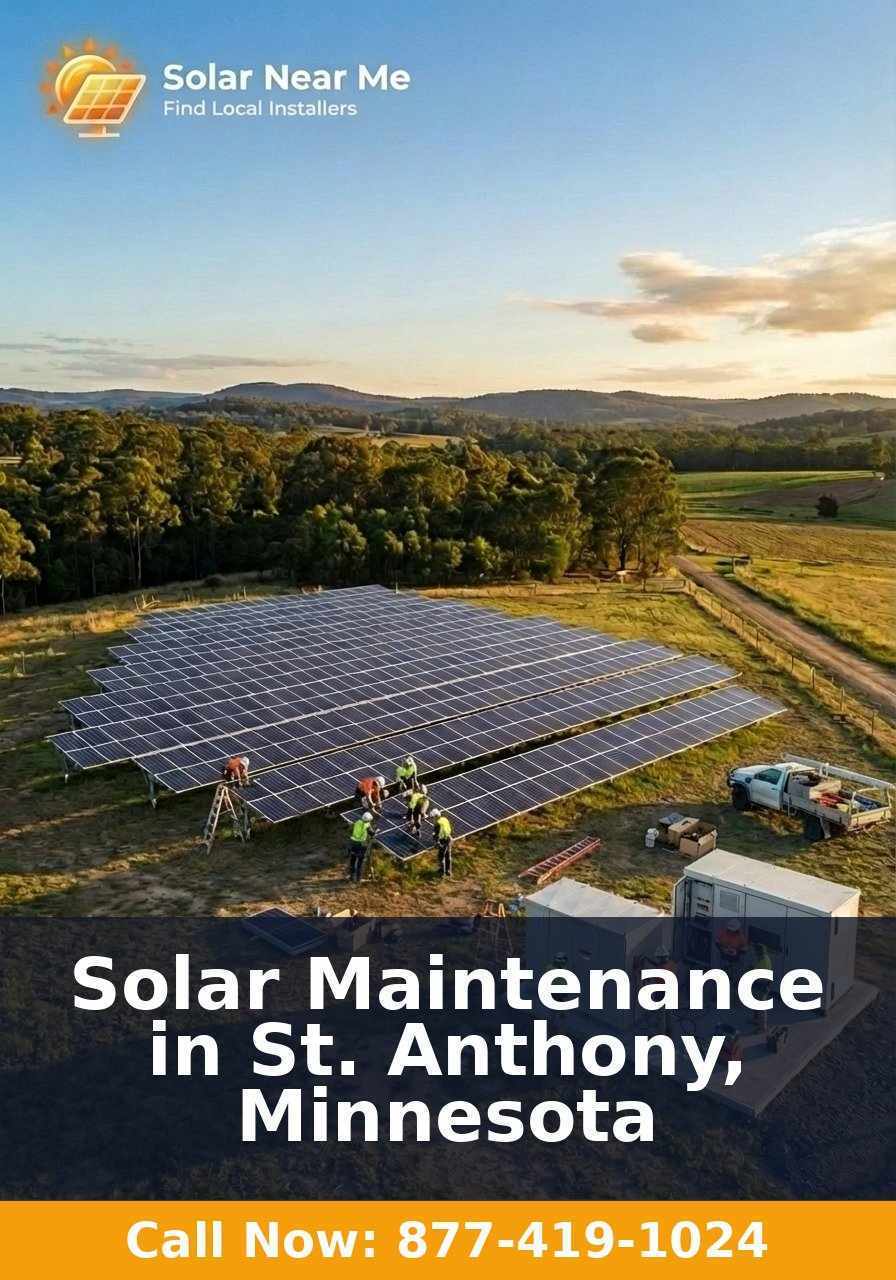 Solar Maintenance in St. Anthony, Minnesota