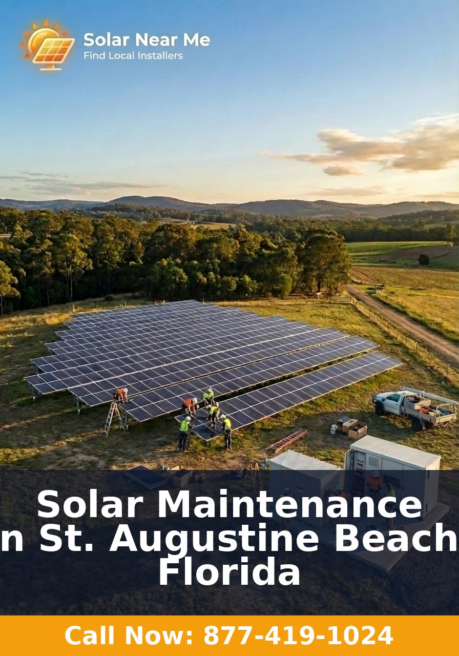 Solar Maintenance in St. Augustine Beach, Florida