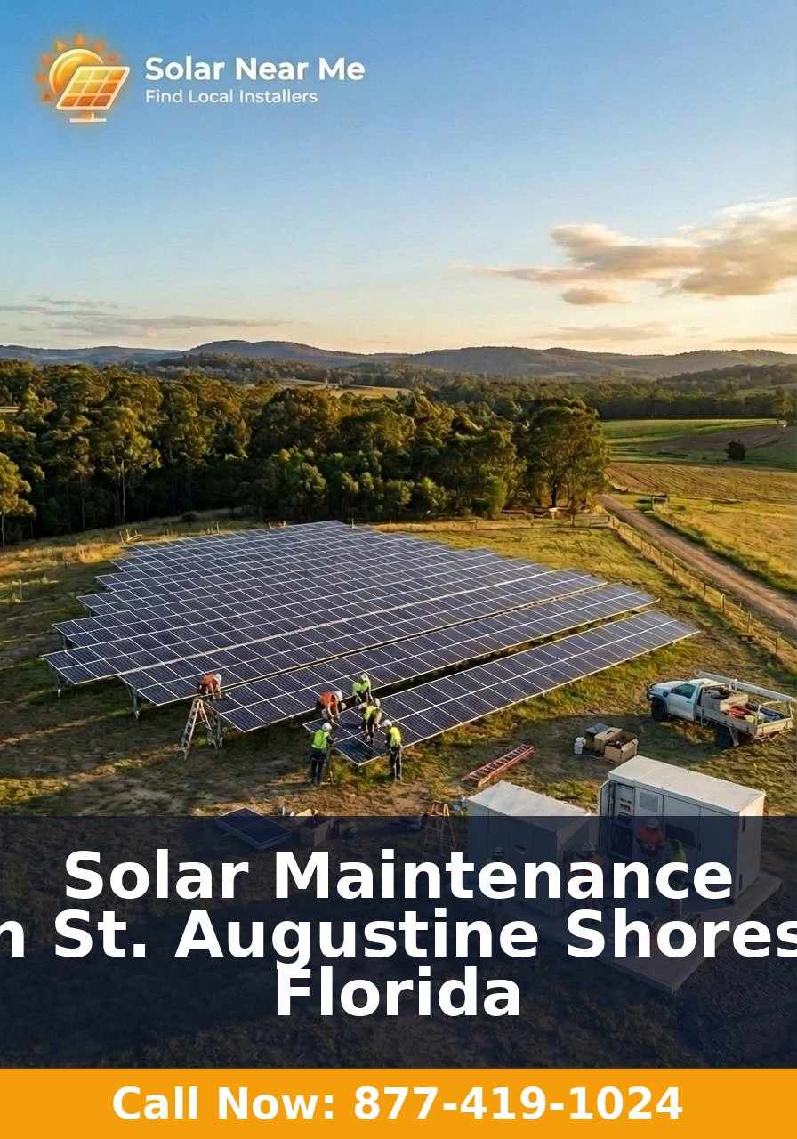Solar Maintenance in St. Augustine Shores, Florida