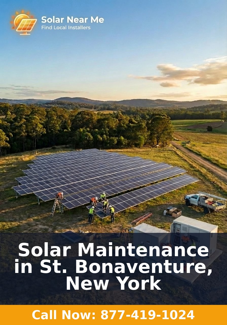 Solar Maintenance in St. Bonaventure, New York