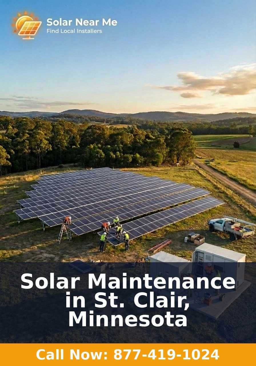 Solar Maintenance in St. Clair, Minnesota