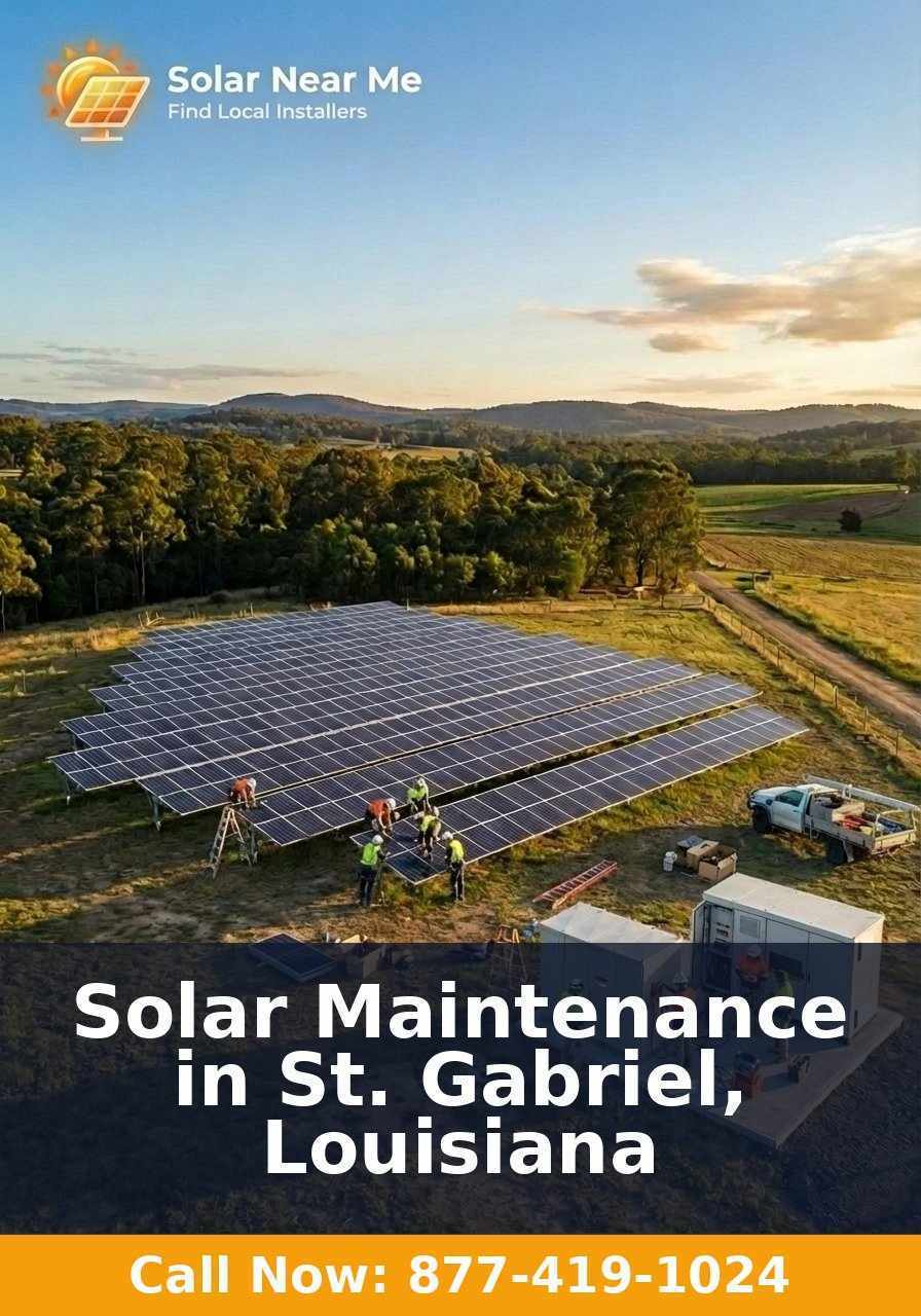 Solar Maintenance in St. Gabriel, Louisiana