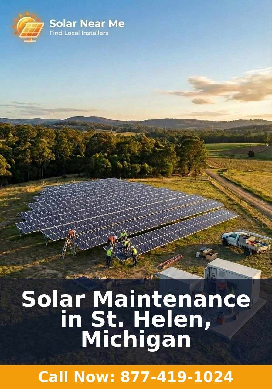 Solar Maintenance in St. Helen, Michigan