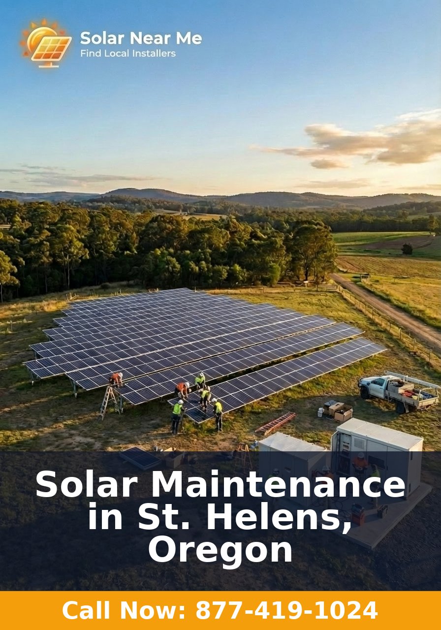 Solar Maintenance in St. Helens, Oregon