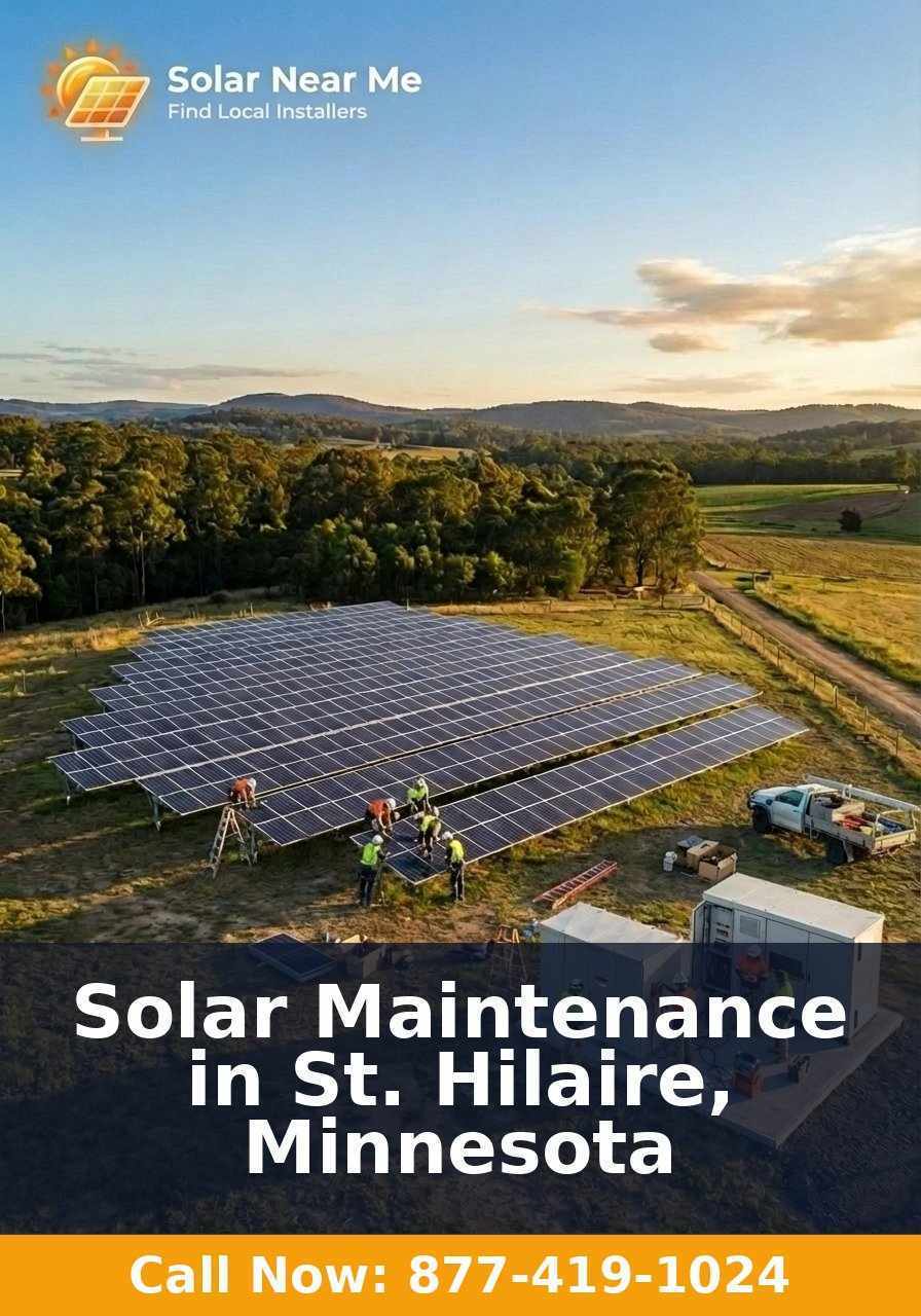 Solar Maintenance in St. Hilaire, Minnesota