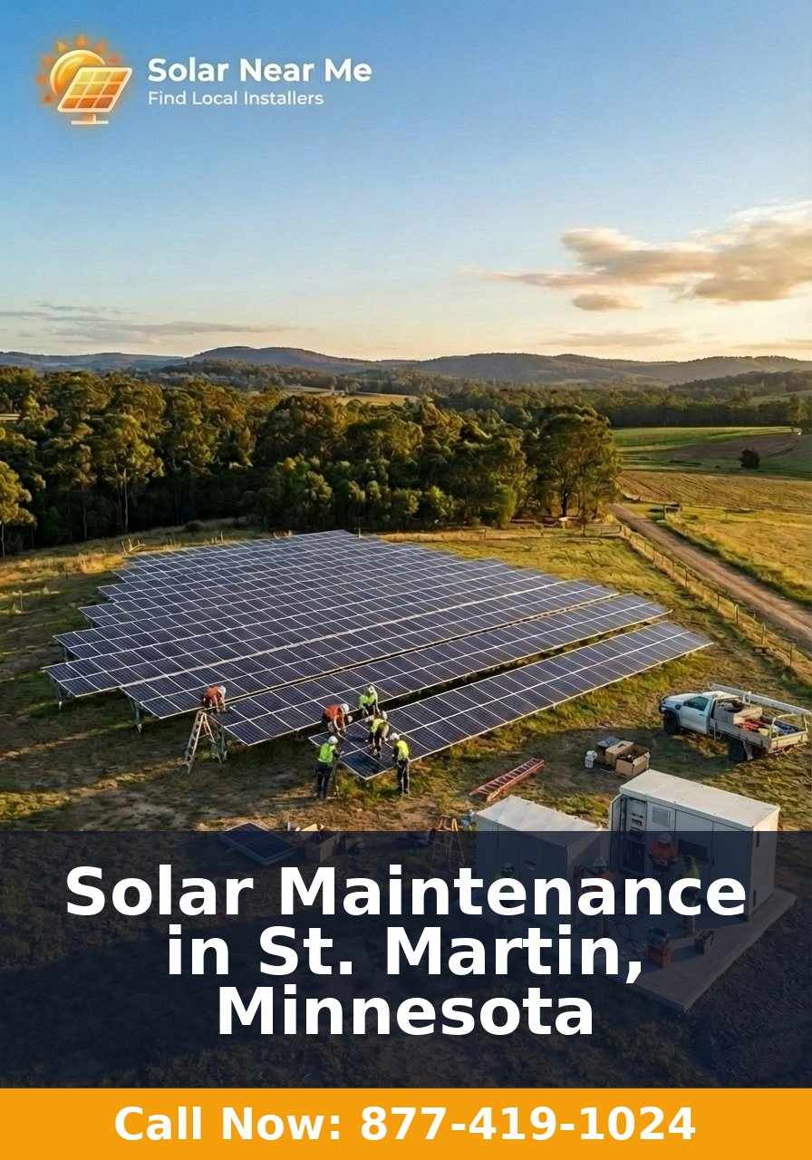 Solar Maintenance in St. Martin, Minnesota