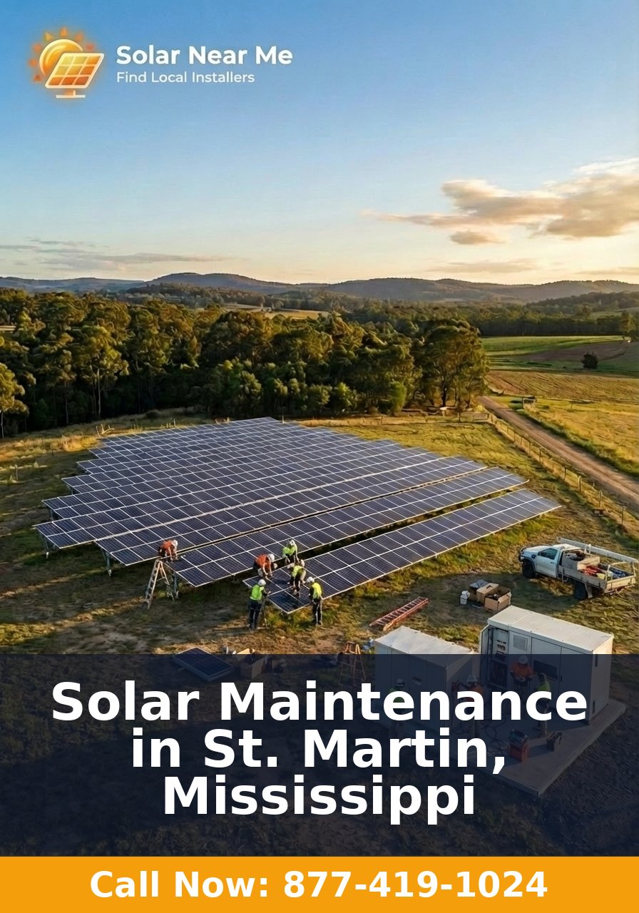 Solar Maintenance in St. Martin, Mississippi