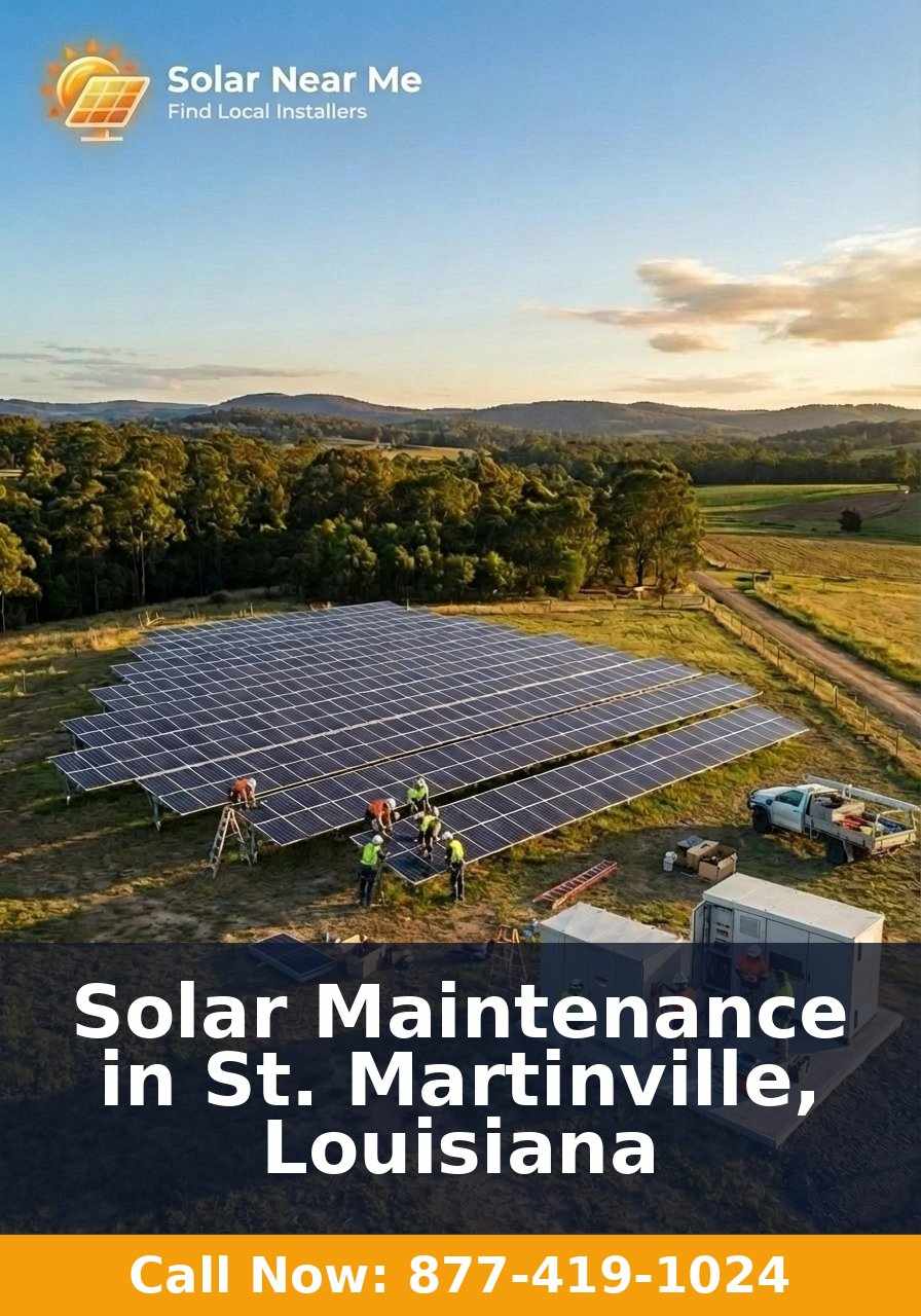 Solar Maintenance in St. Martinville, Louisiana