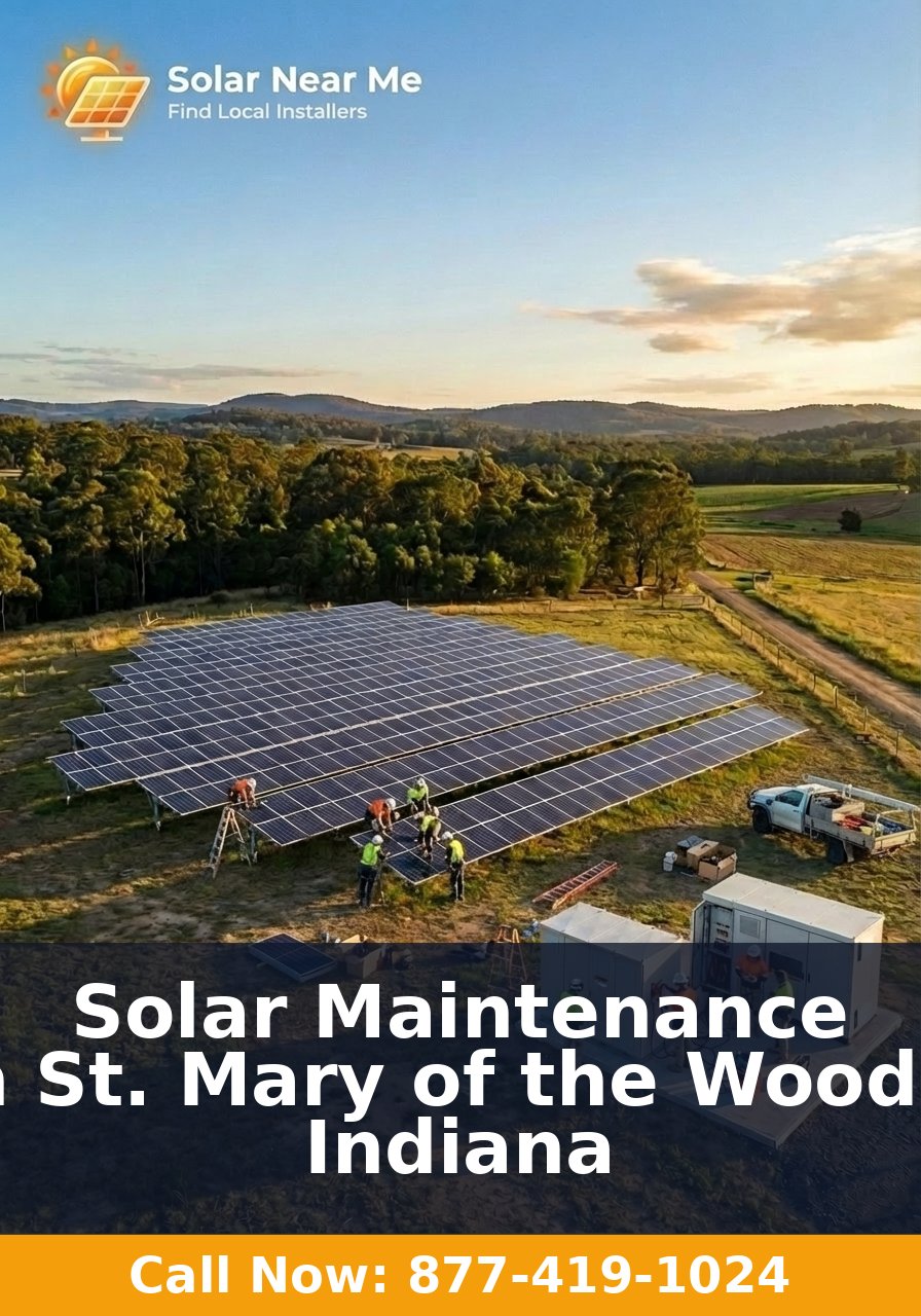 Solar Maintenance in St. Mary of the Woods, Indiana