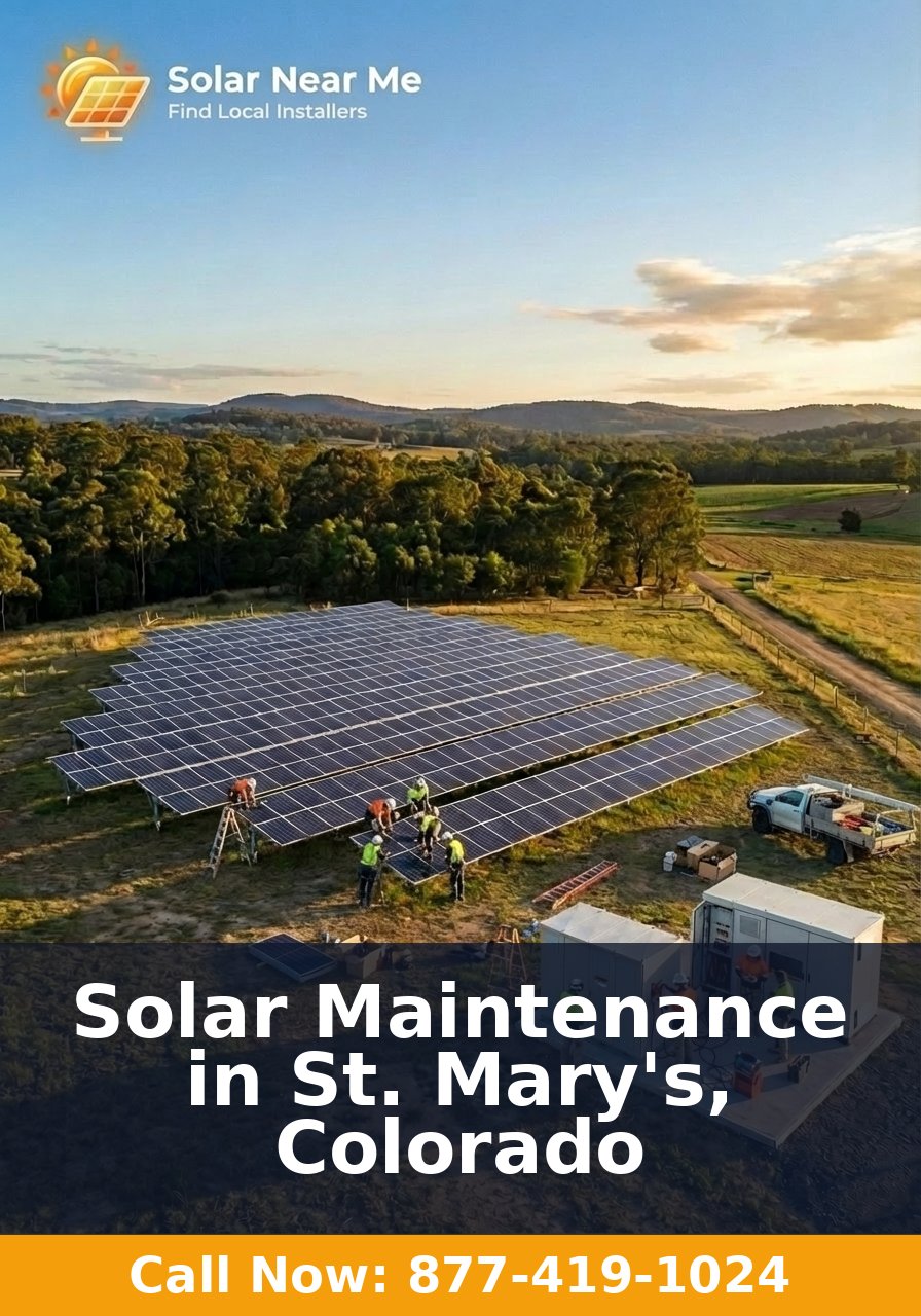 Solar Maintenance in St. Mary's, Colorado