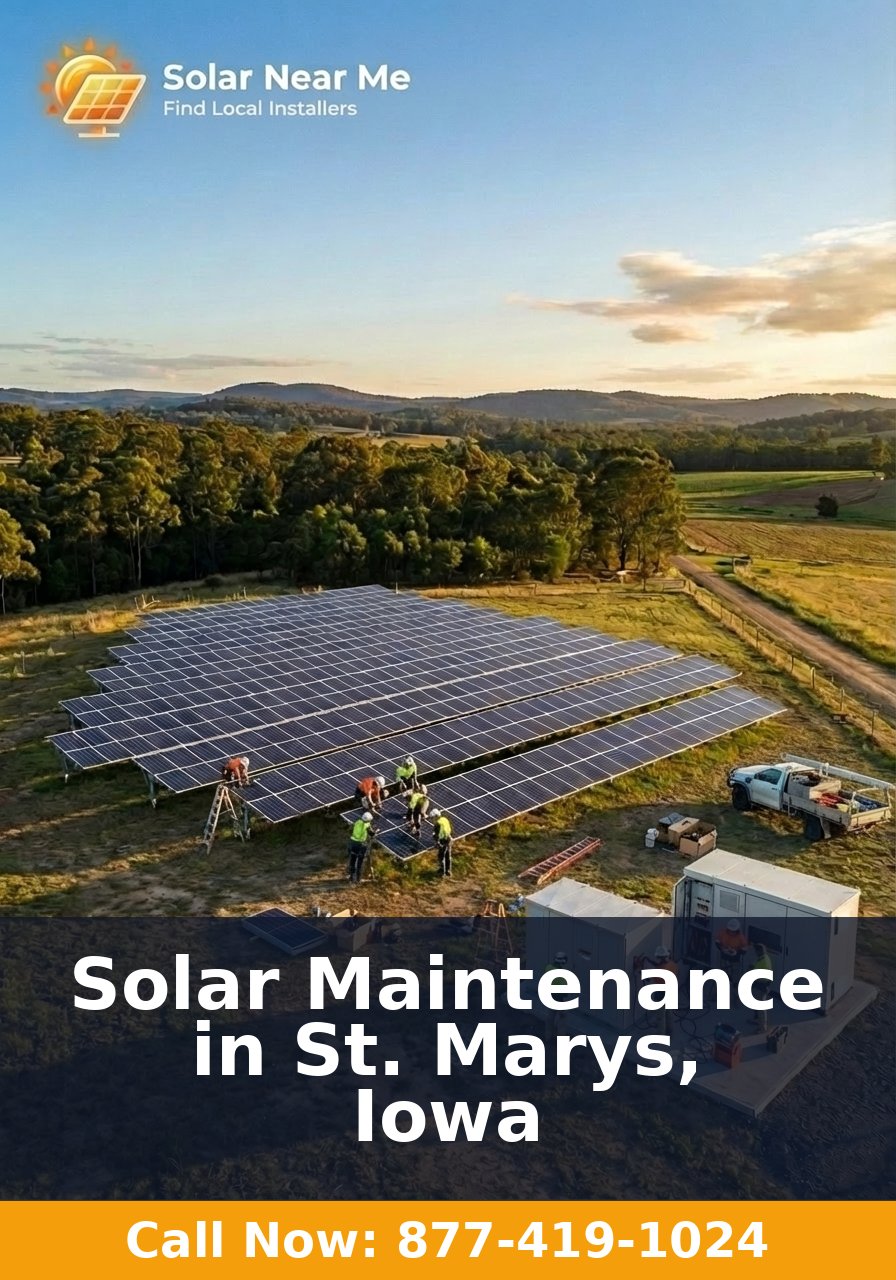 Solar Maintenance in St. Marys, Iowa