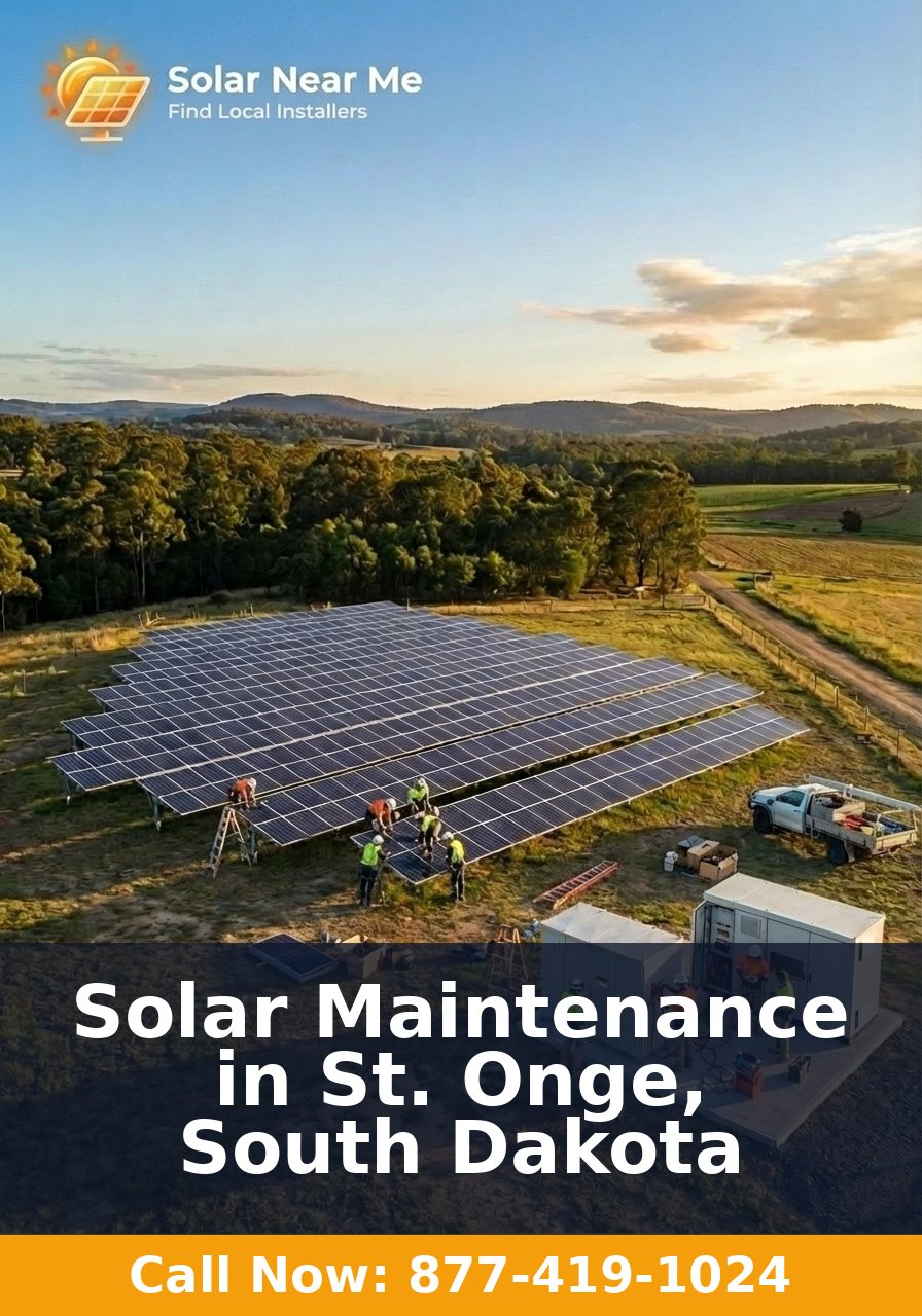 Solar Maintenance in St. Onge, South Dakota