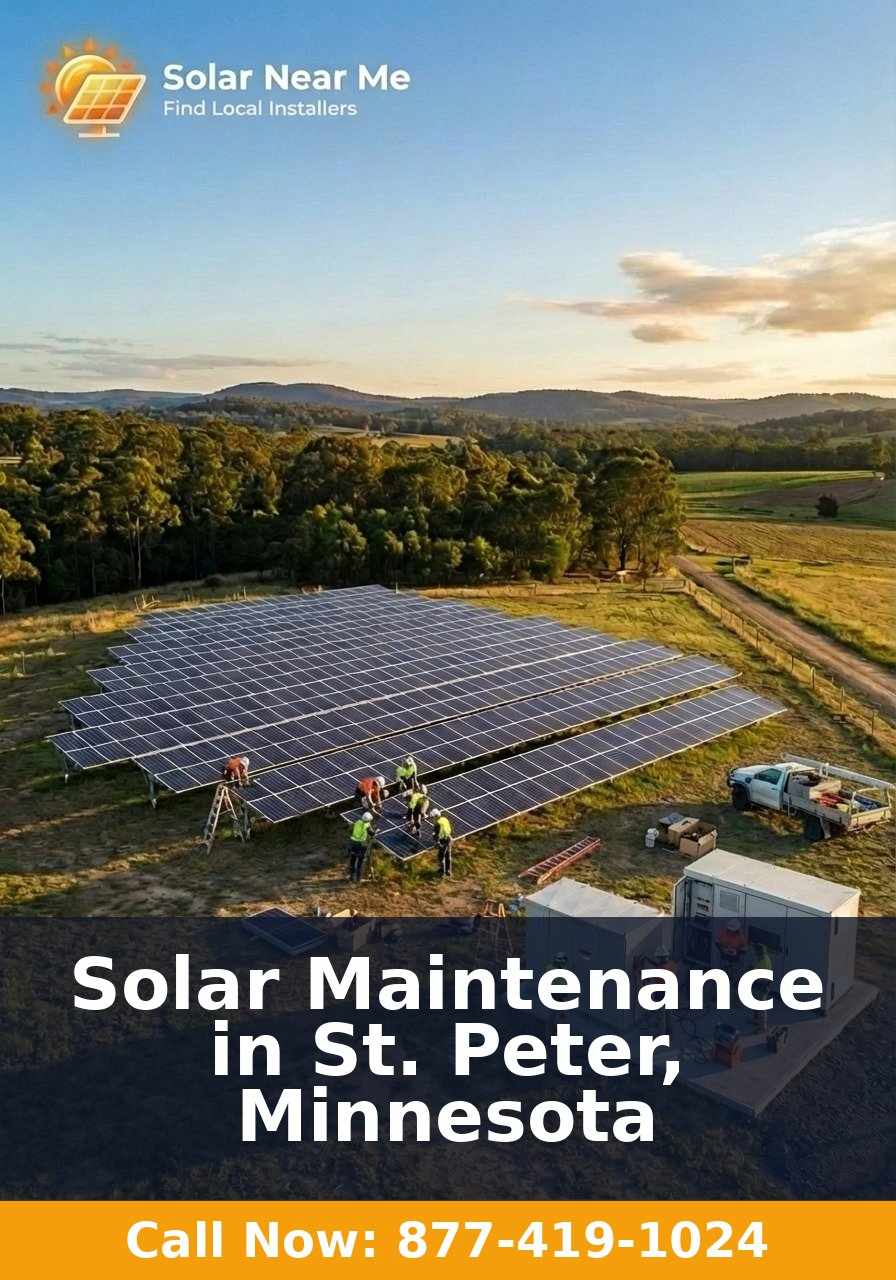 Solar Maintenance in St. Peter, Minnesota