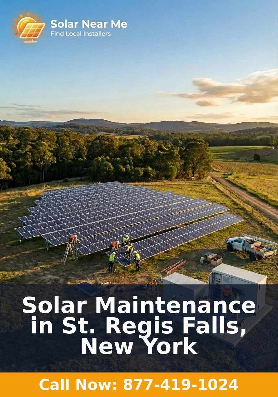 Solar Maintenance in St. Regis Falls, New York