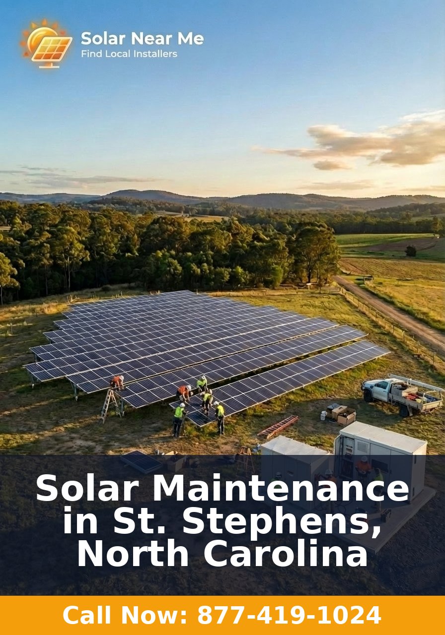 Solar Maintenance in St. Stephens, North Carolina