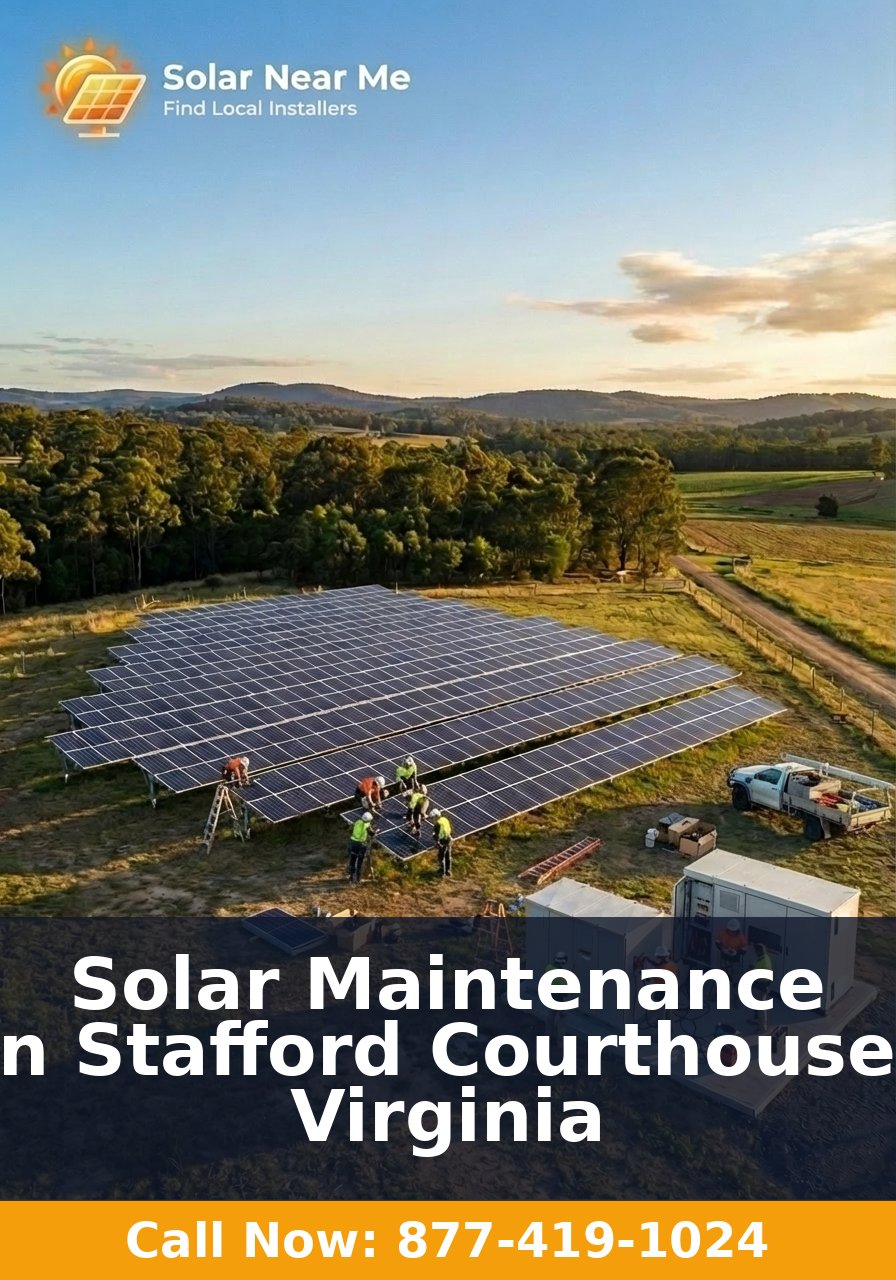Solar Maintenance in Stafford Courthouse, Virginia