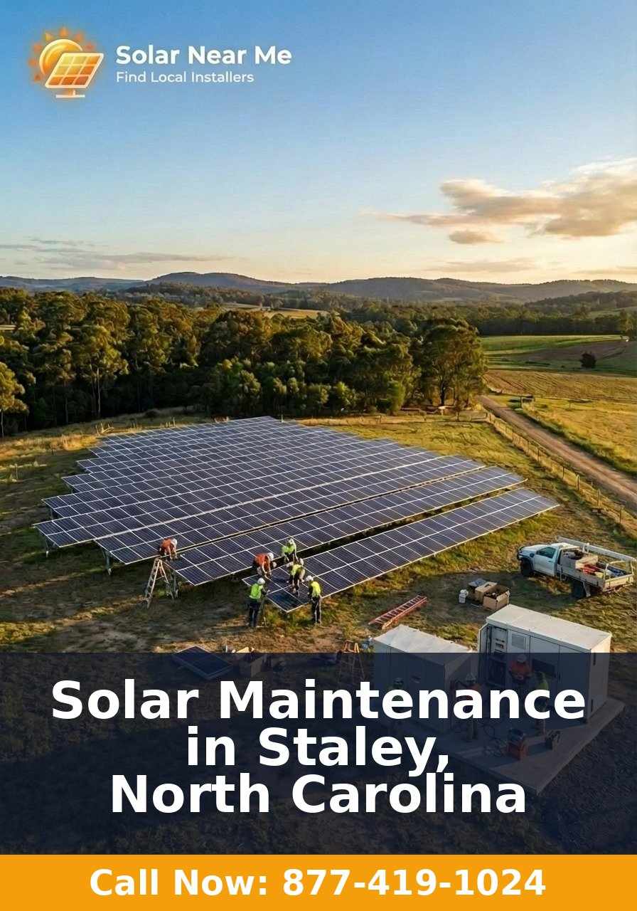 Solar Maintenance in Staley, North Carolina