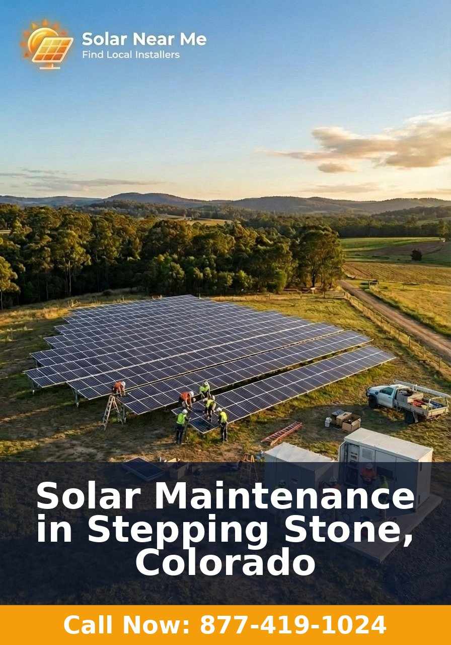 Solar Maintenance in Stepping Stone, Colorado