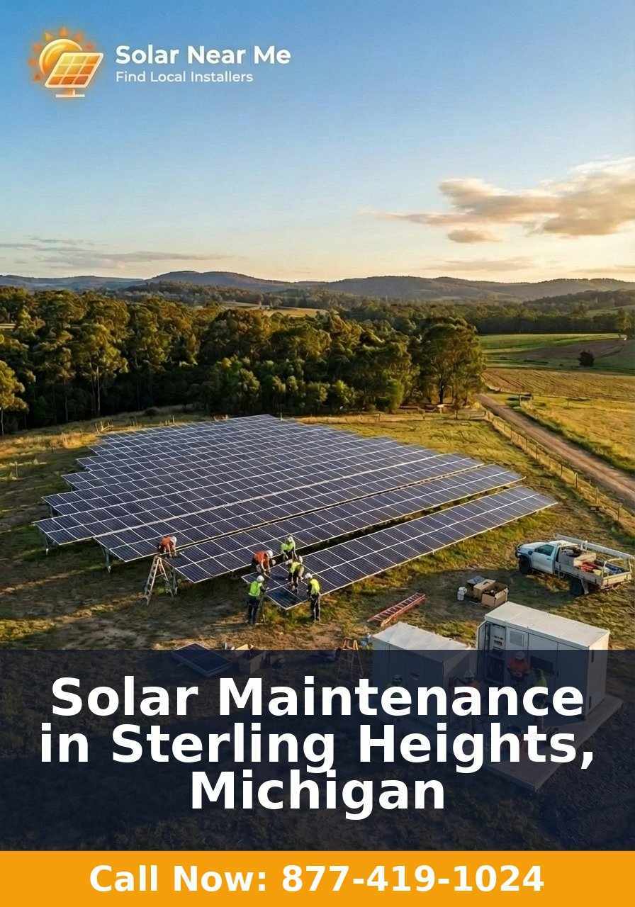 Solar Maintenance in Sterling Heights, Michigan