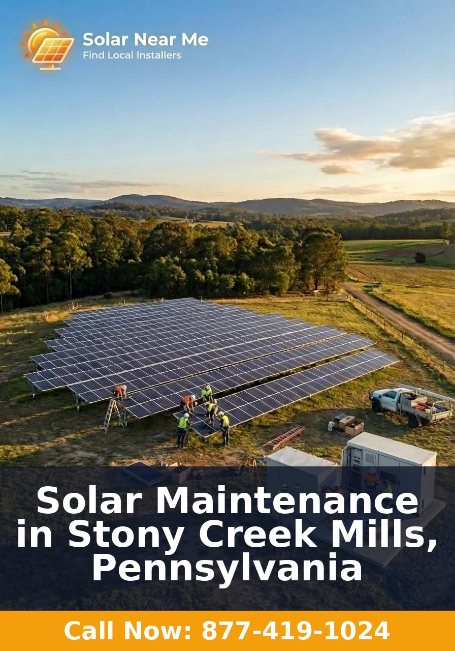 Solar Maintenance in Stony Creek Mills, Pennsylvania