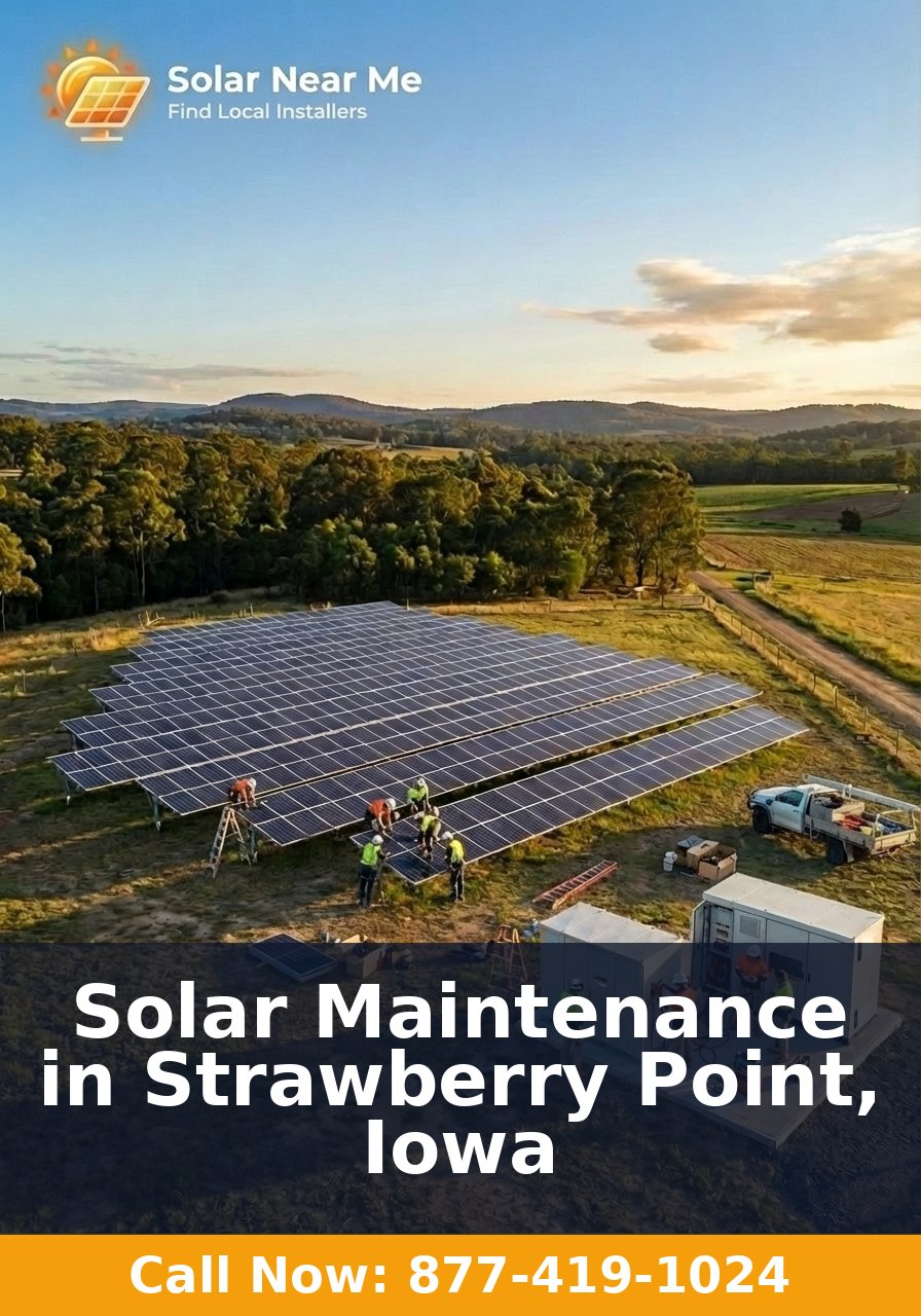 Solar Maintenance in Strawberry Point, Iowa