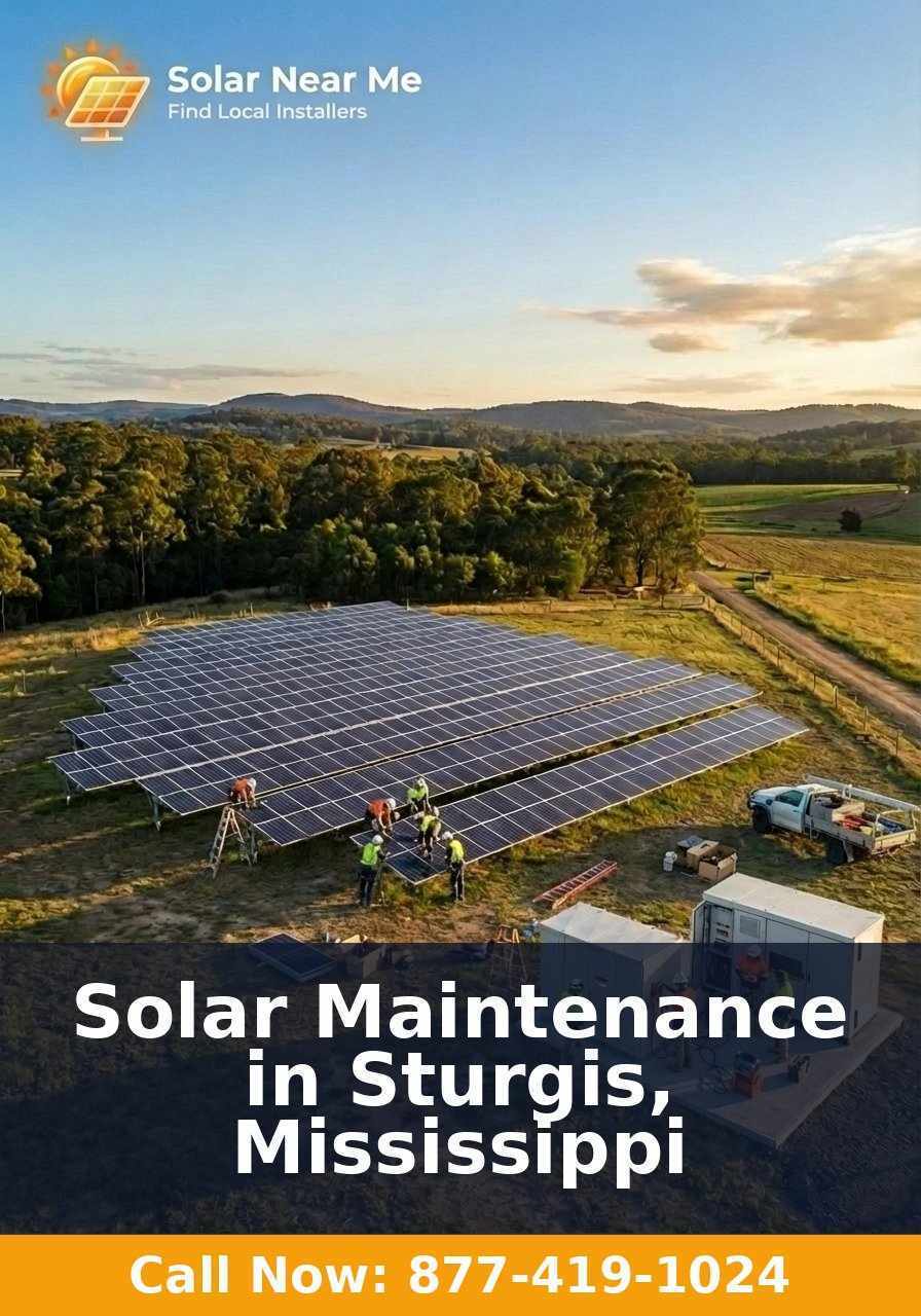 Solar Maintenance in Sturgis, Mississippi