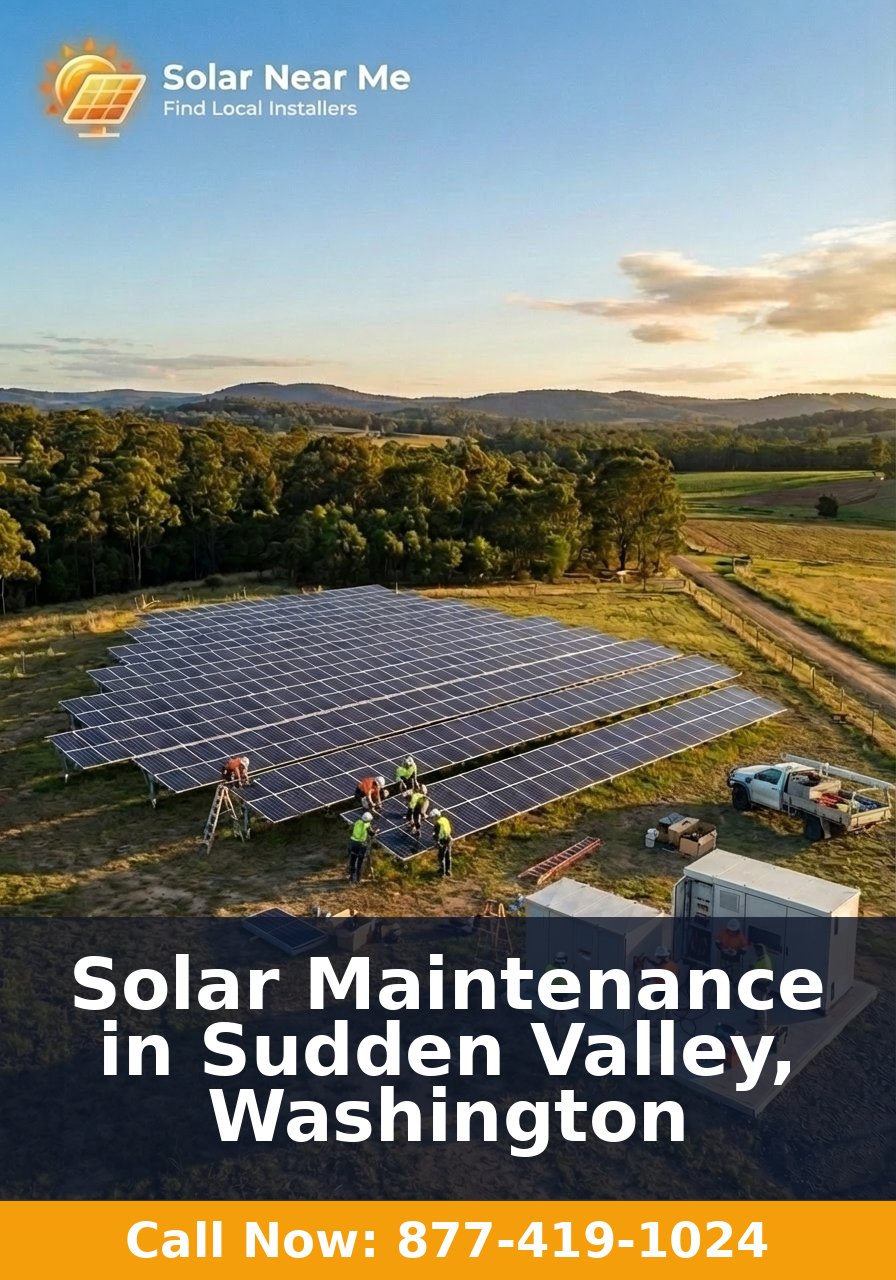 Solar Maintenance in Sudden Valley, Washington