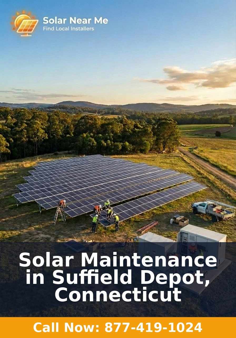 Solar Maintenance in Suffield Depot, Connecticut