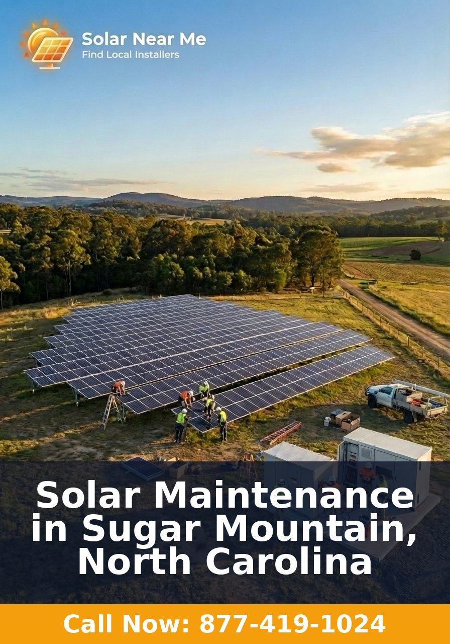 Solar Maintenance in Sugar Mountain, North Carolina