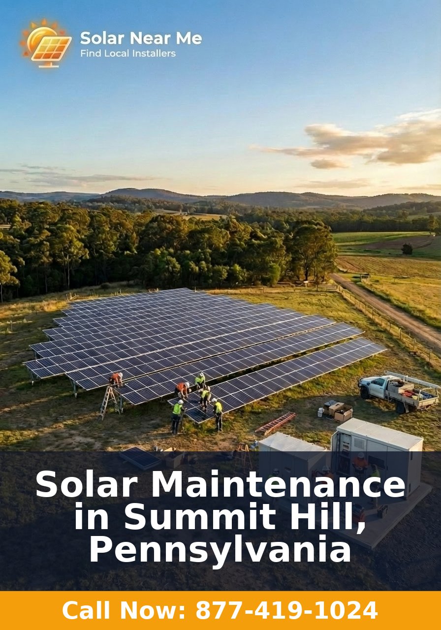 Solar Maintenance in Summit Hill, Pennsylvania
