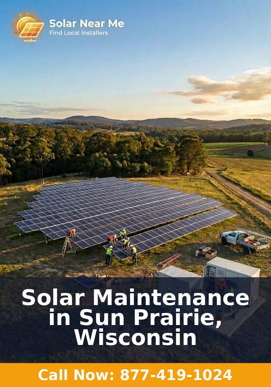 Solar Maintenance in Sun Prairie, Wisconsin
